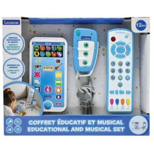 Jouet Éducatif Lexibook Télécommande Téléphone et Porte-Clés Avec Musique