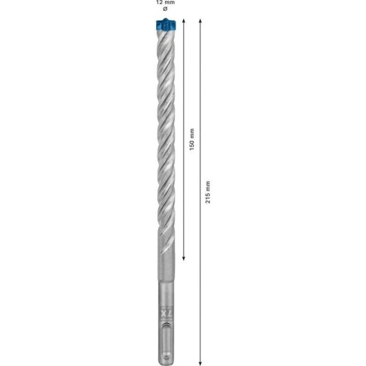 Sonda Bosch Expert SDS plus-7X 12 mm per calcestruzzo armato (10 pezzi)