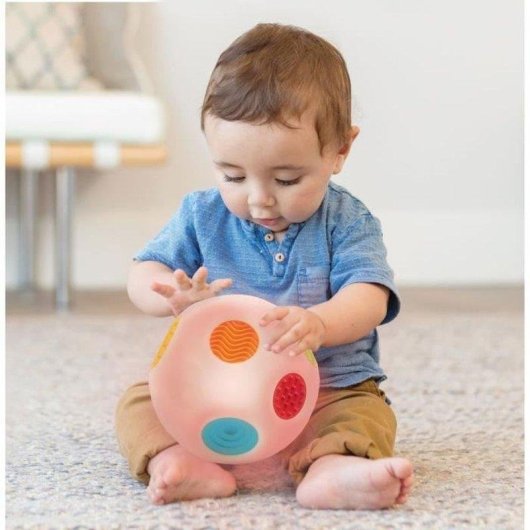 Infantino Sensorische Ball-Set mit 5 Bällen Geräusche und Licht Baby