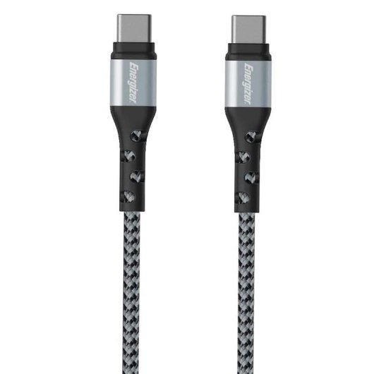 Cable USB-C GÉNÉRIQUE C521CKSL 2 m nylon trenzado noir/argent