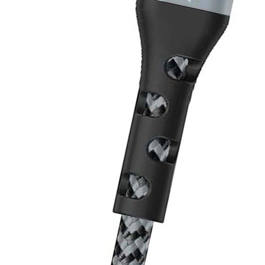 Cable USB-C GÉNÉRIQUE C521CKSL 2 m nylon trenzado noir/argent