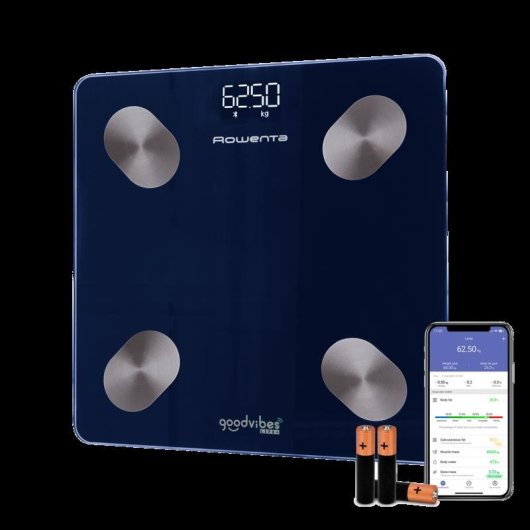 Balance Connectée Rowenta Goodvibes Life + 2.0 BR9720 Jusqu'à 180 kg 15 Indicateurs Bluetooth