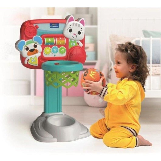 Jouet Clementoni My First Aro De Baloncesto Interactif Ajustable Sonore