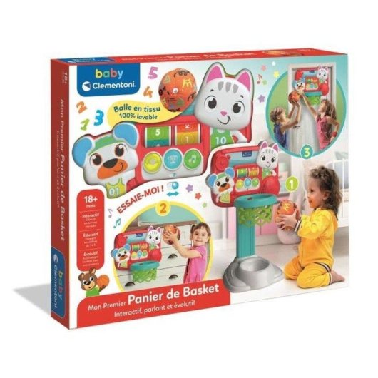 Jouet Clementoni My First Aro De Baloncesto Interactif Ajustable Sonore