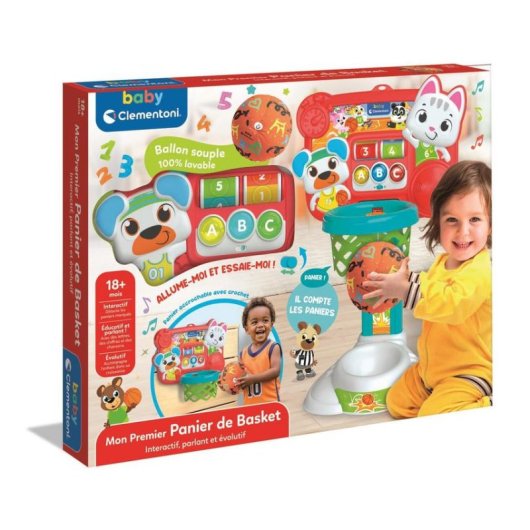 Jouet Clementoni My First Aro De Baloncesto Interactif Ajustable Sonore