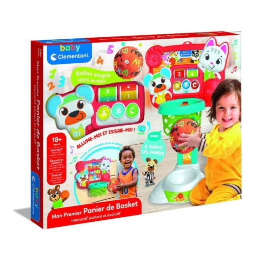 Jouet Clementoni My First Aro De Baloncesto Interactif Ajustable Sonore