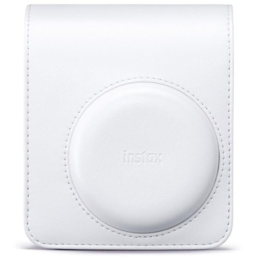 Capa Fujifilm Instax Mini 13 couro sintético cinzento com alça ajustável