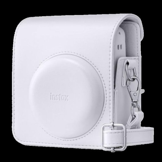 Capa Fujifilm Instax Mini 13 couro sintético cinzento com alça ajustável