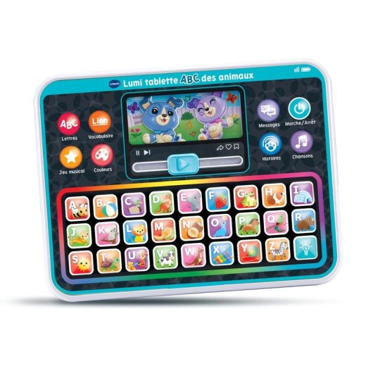 VTech Lumi ABC Animals Tableta Educativa Infantil con Teclado Iluminado