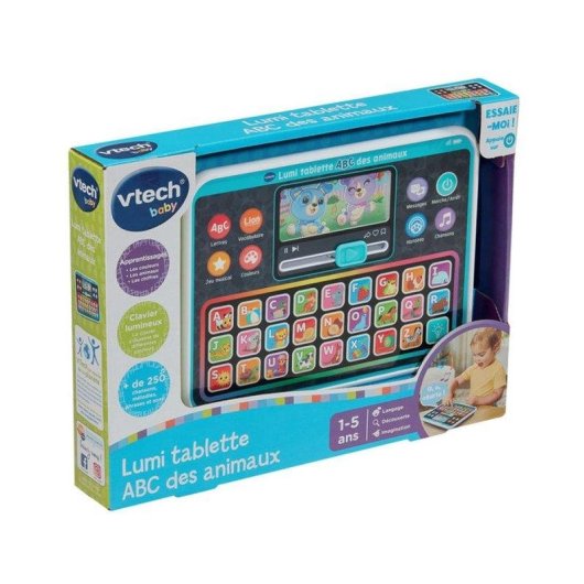 VTech Lumi ABC Animals Tableta Educativa Infantil con Teclado Iluminado