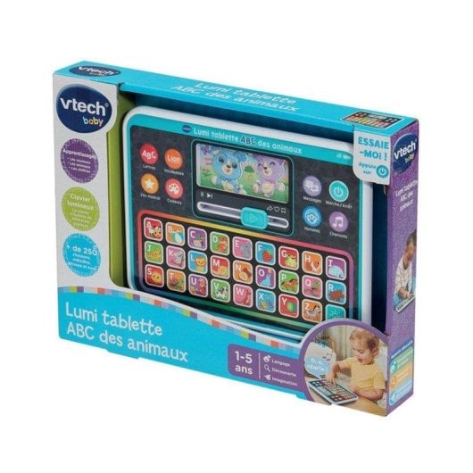 VTech Lumi ABC Animals Tableta Educativa Infantil con Teclado Iluminado