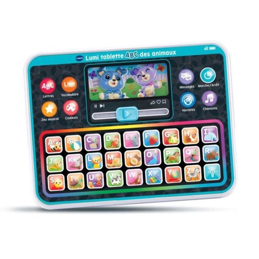 VTech Lumi ABC Animals Tableta Educativa Infantil con Teclado Iluminado