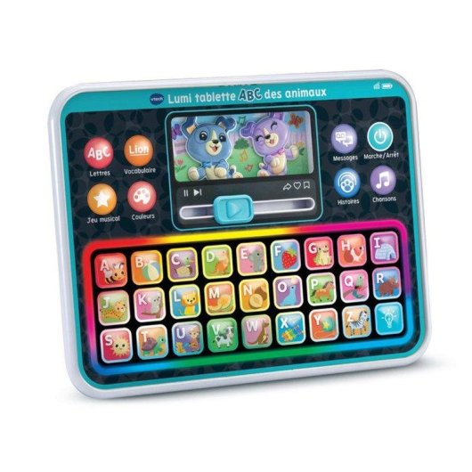 VTech Lumi ABC Animals Tableta Educativa Infantil con Teclado Iluminado