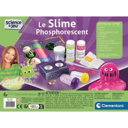 Kit di Scienza Slime Fosforescente Clementoni