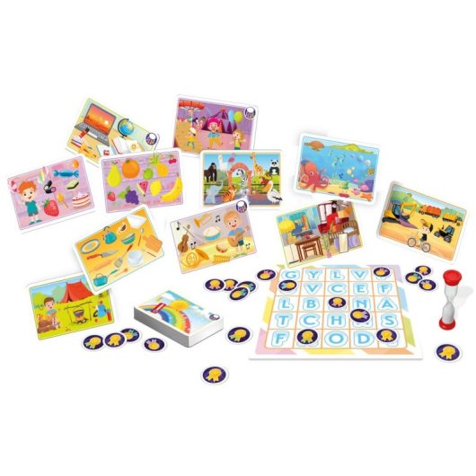 Brettspiel Tactic Apprenons Rally der Wörter Educativ 4-10 Jahre
