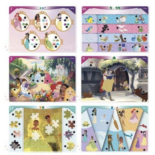 Secretária Educativa Clementoni Princess 18 Atividades 180+ Quiz com Luzes e Sons