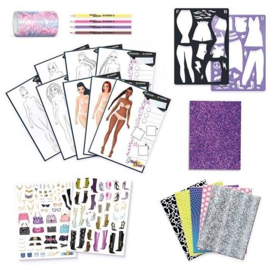 Kit de Moda Creativo para Niños Canal Toys Fashion Designer Kit Ofg 284