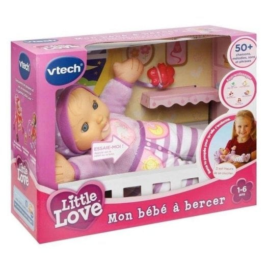 Poupée interactive VTech Little Love Mon Bébé À Bercer 32 cm sensor mouvement