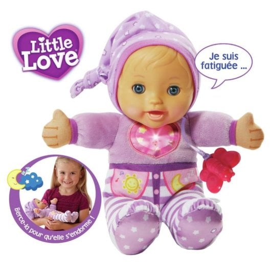 Poupée interactive VTech Little Love Mon Bébé À Bercer 32 cm sensor mouvement