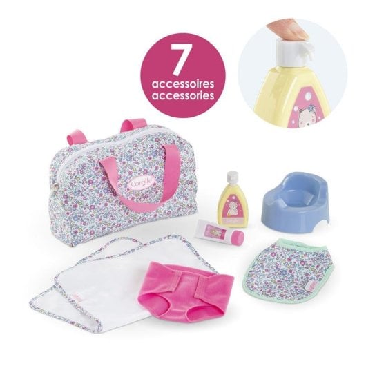 Conjunto Acessórios Corolle Floral 7 Peças para Bonecas 36-42 cm