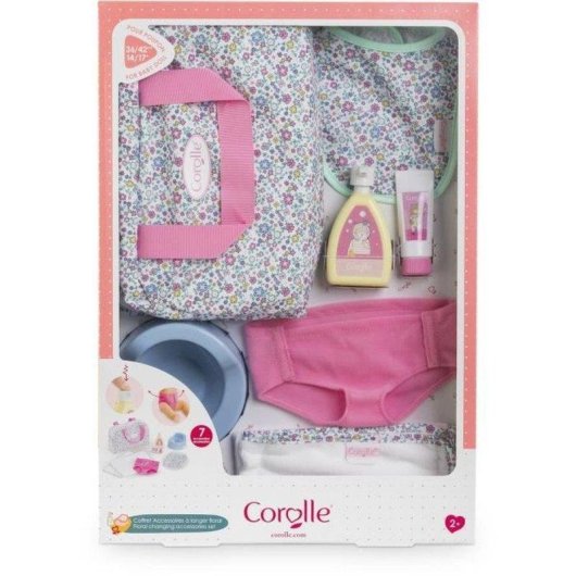 Conjunto Acessórios Corolle Floral 7 Peças para Bonecas 36-42 cm