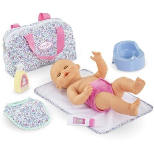 Conjunto Acessórios Corolle Floral 7 Peças para Bonecas 36-42 cm