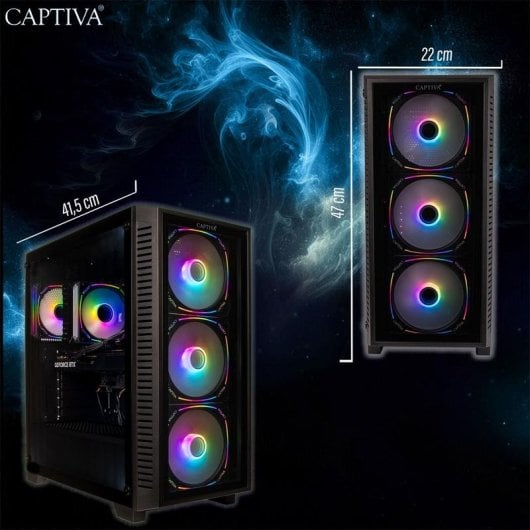 PC Sobremesa Captiva 103225 Intel Core Ultra 5 250KF Plus 32GB 1TB SSD RTX 5060 Ti FreeDOS