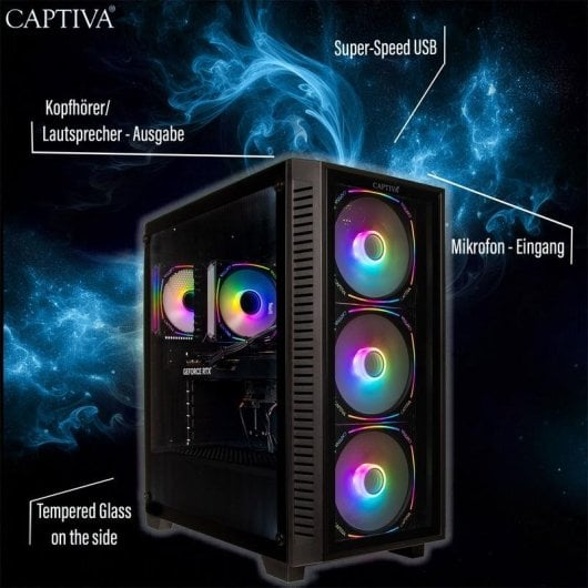 PC Sobremesa Captiva 103225 Intel Core Ultra 5 250KF Plus 32GB 1TB SSD RTX 5060 Ti FreeDOS