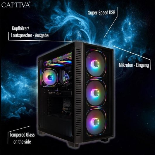 PC Sobremesa Captiva 103229 Intel Core Ultra 7 270K Plus 32GB 2TB SSD RTX 5080 Windows 11
