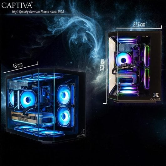 PC Sobremesa CAPTIVA 103021 Intel Core Ultra 5 245KF 16GB 1TB SSD RTX 5060 Ti Windows 11