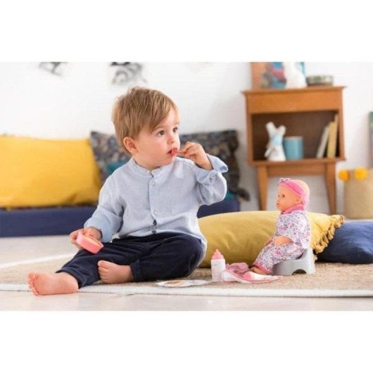 Conjunto Acessórios Corolle Rosa 11 Peças para Boneca 30 cm desde 18 meses