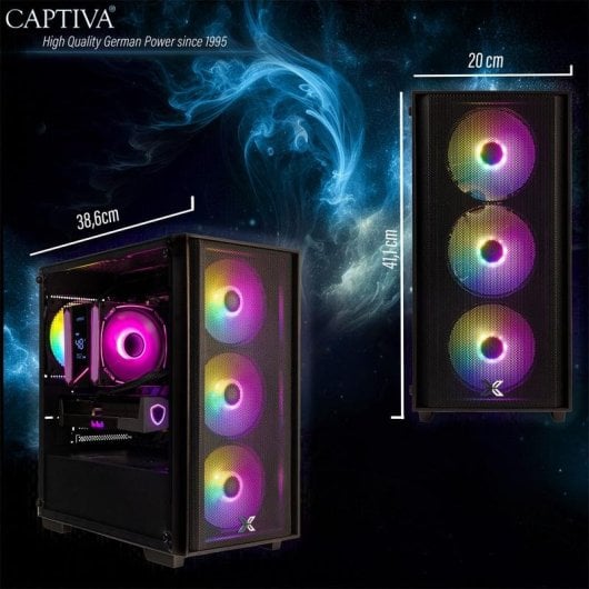 PC Sobremesa CAPTIVA 103147 Intel Core Ultra 5 250KF Plus 32GB 1TB SSD RTX 5060 Ti FreeDOS