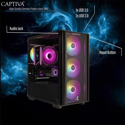 PC Sobremesa CAPTIVA 103147 Intel Core Ultra 5 250KF Plus 32GB 1TB SSD RTX 5060 Ti FreeDOS