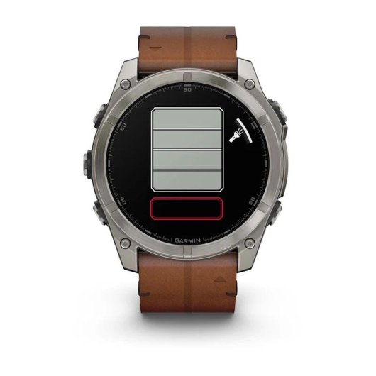 Garmin Fenix 8 Bluetooth GPS 1,4" Titane Marron Taille Unique Étanche 10 ATM SpO2