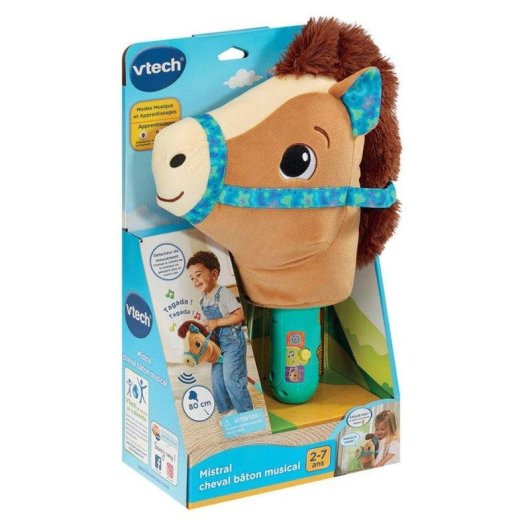 Cavalo Hobby Musical VTech Baby Mistral 70+ Sons Multicolor