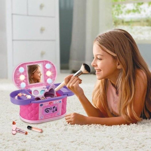 VTech KidiSecrets Magic Beauty Case Rosa com Código Secreto e Bluetooth