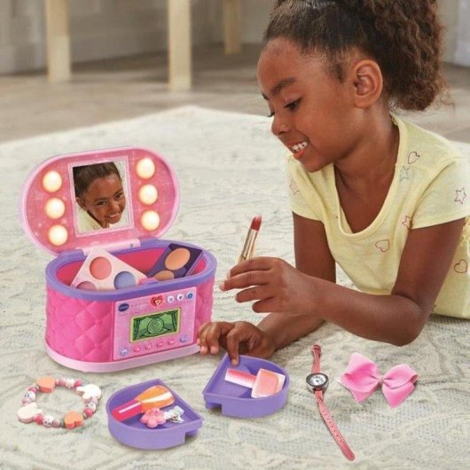 VTech KidiSecrets Magic Beauty Case Rosa com Código Secreto e Bluetooth