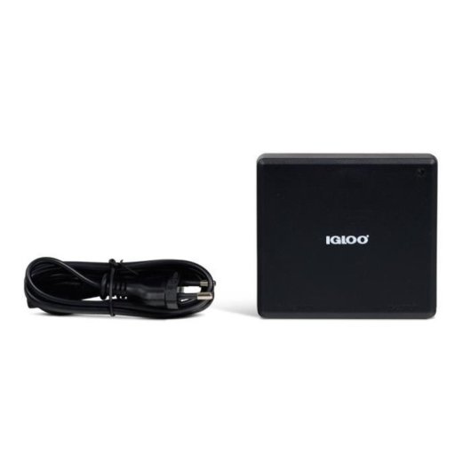 Igloo Adaptador Ac/dc 230v A 12v Para Glacières De 12v, Cable Negro Incluido, Acabado Plástico Texturizado Mate, Ips60
