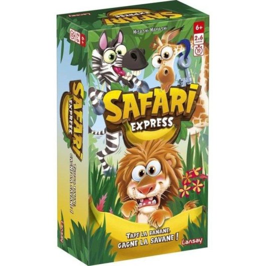 Juego de cartas infantil Lansay Safari Express observación y reflejos 2-6 jugadores
