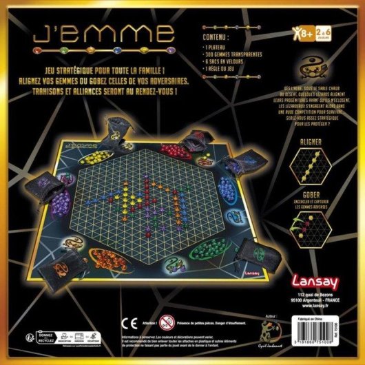 Juego de Mesa Lansay J'emme Estratégico Familiar 2-6 Jugadores 20 Min 8+