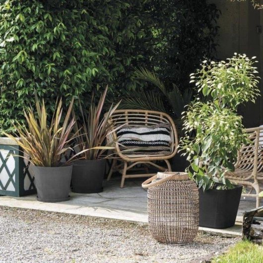 Vaso Rotondo Deroma Origin 11 L Antracite 29 x 24 cm