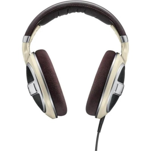 Auriculares Sennheiser HD 599 con cable, diseño abierto, sonido audiophile, color marfil