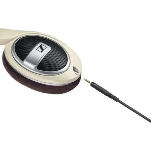 Auriculares Sennheiser HD 599 con cable, diseño abierto, sonido audiophile, color marfil