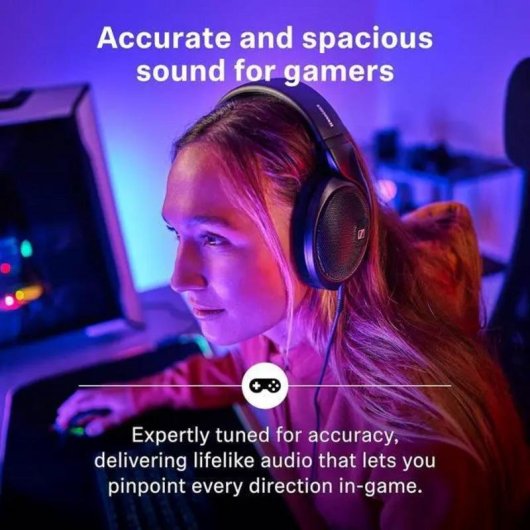 Auriculares Sennheiser HD 560S con cable, abiertos, para música y gaming, negros