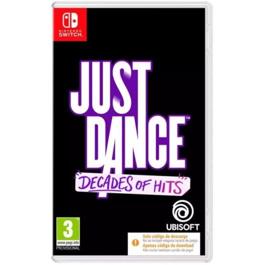JUST DANCE: DECADES OF HITS CODE IN BOX SWITCH