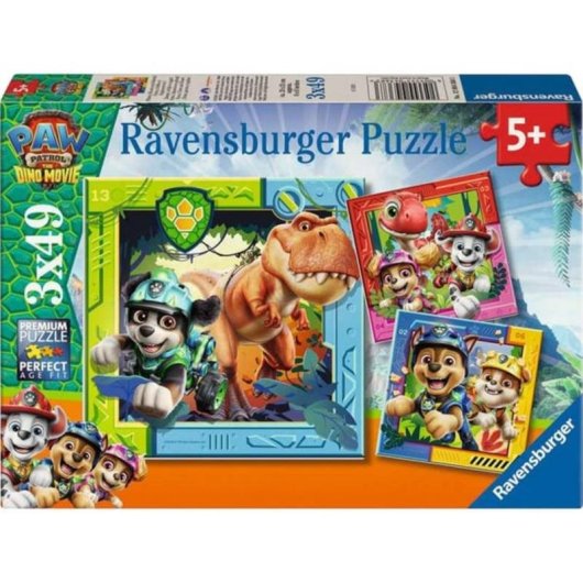 Puzle Ravensburger La Patrulla Canina 147 Piezas 3x49