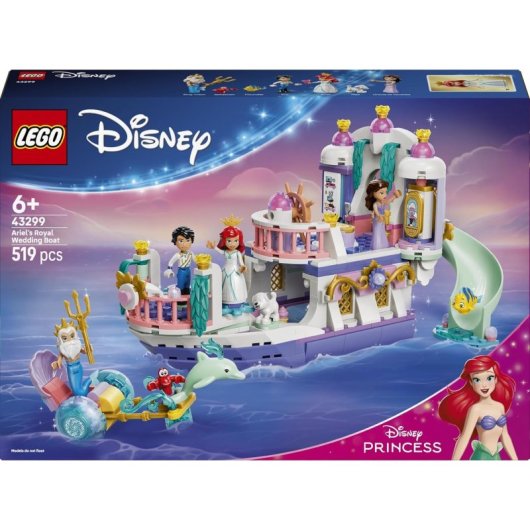 LEGO Disney Princess Bateau De Boda De Ariel 43299 519 Teile