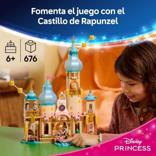 LEGO Disney Princess Castillo de Rapunzel 43297 676 piezas