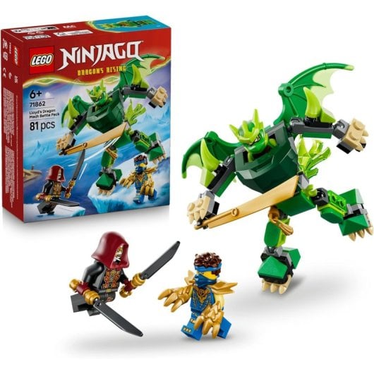 LEGO Ninjago Dragons Rising Lloyd’s Dragon Mech Battle Pack 71862 81 Teile