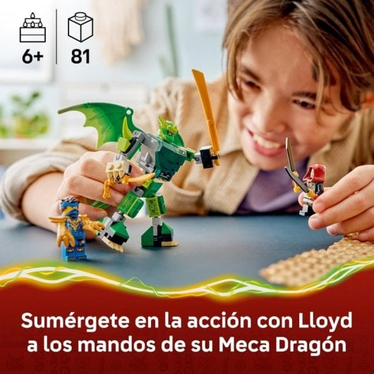 LEGO Ninjago Dragons Rising Lloyd’s Dragon Mech Battle Pack 71862 81 Teile